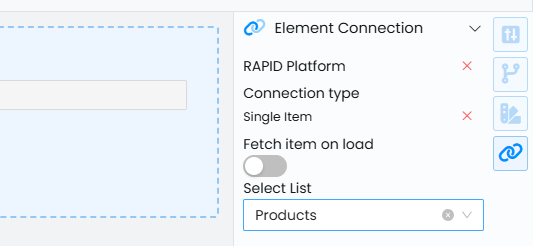 Add single item connection